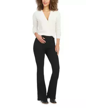 Женские джинсовые моделирующие леггинсы с колокольчиком Spanx, черный