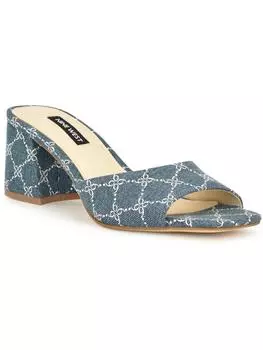 Женские джинсовые сандалии без шнуровки Gagen Nine West, цвет medium blue
