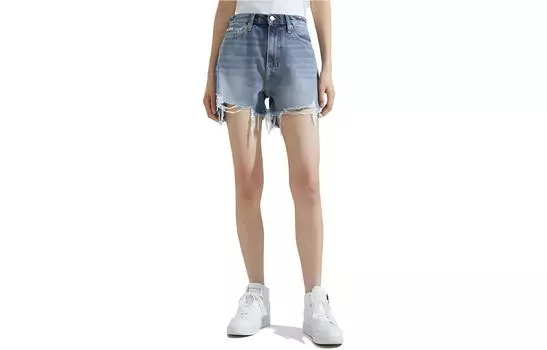 Женские джинсовые шорты CALVIN KLEIN, Denim Blue 1A4
