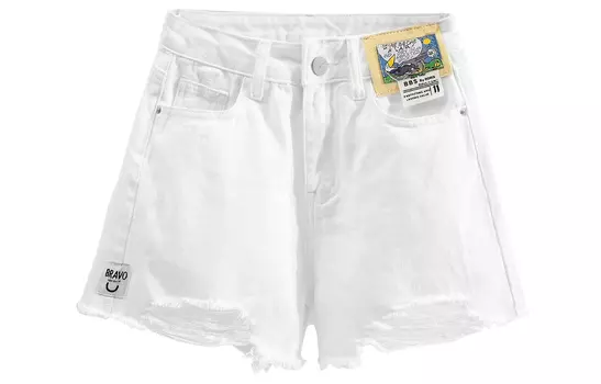 Женские джинсовые шорты Forever 21, Белый