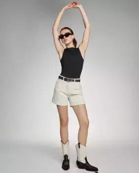 Женские джинсовые шорты Mom Fit Only, цвет Nude