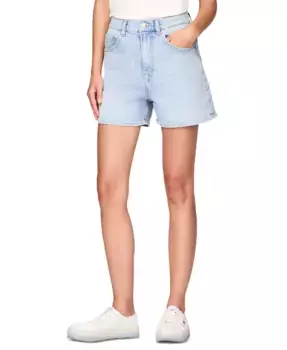 Женские джинсовые шорты Mom с высокой посадкой Tommy Jeans, синий