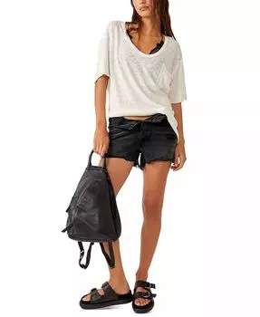 Женские джинсовые шорты Now Or Never Free People, черный