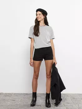 Женские джинсовые шорты прямого кроя стандартной посадки LCW Eco