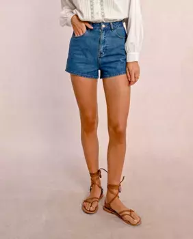 Женские джинсовые шорты с пятью карманами Molly Bracken, синий
