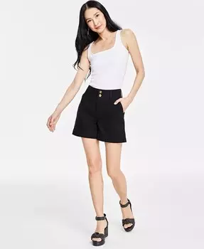 Женские джинсовые шорты с высокой посадкой I.N.C. International Concepts, черный