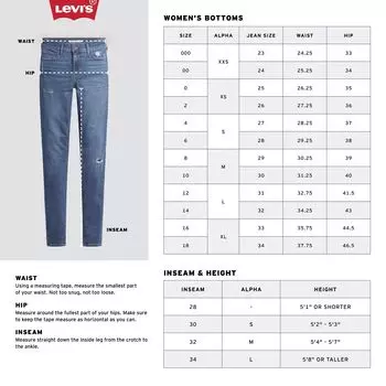 Женские джинсовые шорты средней длины Levi's Levi's