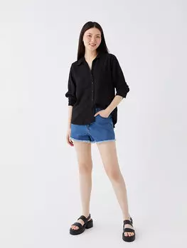 Женские джинсовые шорты стандартного кроя LCW Jeans, среднее индиго родео