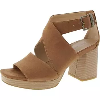 Женские джинсовые туфли Maya Block Heel Dr. Scholl's Shoes, коричневый