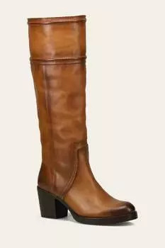 Женские джинсовые высокие сапоги карамельного цвета Frye, цвет caramel