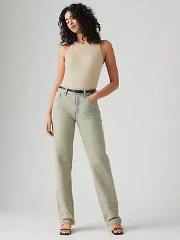 Женские джинсы 501 90-х годов Levi's, цвет Hay Stack - Green