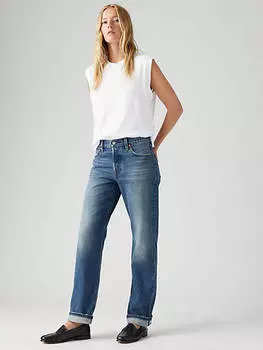 Женские джинсы 501 90-х годов Selvedge Levi's, цвет Get On Board - Medium Wash