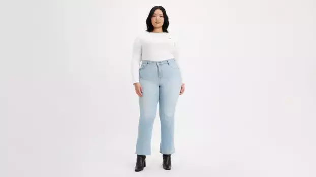 Женские джинсы 725 с высокой посадкой (большие размеры) Levi's, цвет Cut It Close - Light Wash