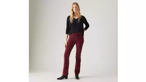 Женские джинсы 725 с высокой посадкой и буткатом Levi's, цвет Windsor Wine - Red