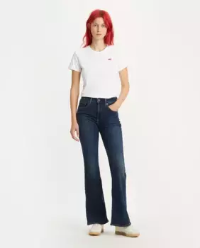 Женские джинсы 726 с высокой талией, расклешенные, темного цвета Levi's, тёмно-синий