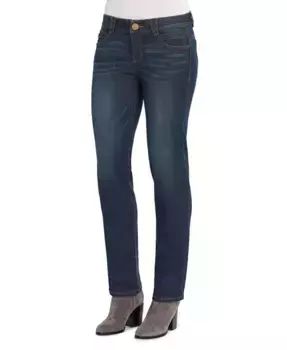 Женские джинсы "Ab"Solution Mid Rise Straight Leg Democracy, синий