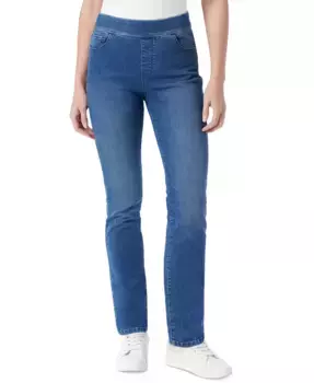 Женские джинсы Amanda с высокой посадкой, прямые на резинке Gloria Vanderbilt, синий