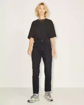 Женские джинсы «Берлин» узкого кроя с завышенной талией Jack & Jones, черный