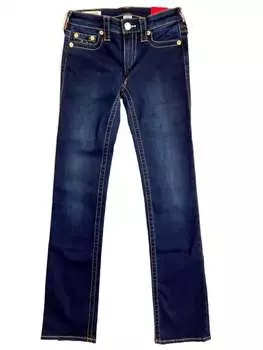 Женские джинсы Billie Straight Leg Minimal Abrasion Low Rise Jeans In Blue True Religion, синий
