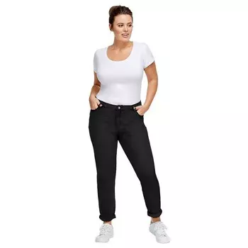 Женские джинсы-бойфренды больших размеров Ellos, цвет Black Wash