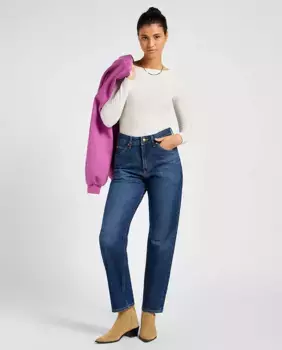 Женские джинсы-бойфренды Rider Classic со средней посадкой Lee, синий