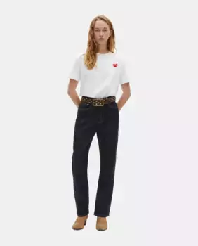 Женские джинсы бойфренды с контрастной строчкой The Kooples, синий