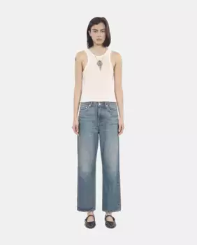 Женские джинсы бойфренды с низкой посадкой The Kooples, синий