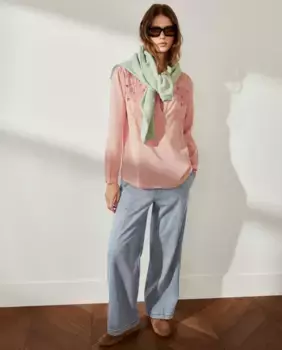 Женские джинсы бойфренды Southern Cotton, бледно-голубой