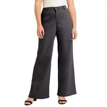 Женские джинсы большого размера June + Vie с широкими штанинами June + Vie June+Vie, серый