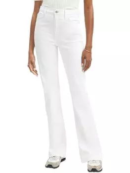 Женские джинсы Bootcut с высокой посадкой и разрезами по низу 7 For All Mankind, цвет ecru