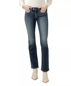Женские джинсы Britt Low Rise Curvy Fit Slim Bootcut Silver Jeans Co., синий