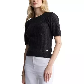 Женские джинсы Buffalo Jeans, очаровательный свитер с короткими рукавами-фонариками Buffalo David Bitton, черный