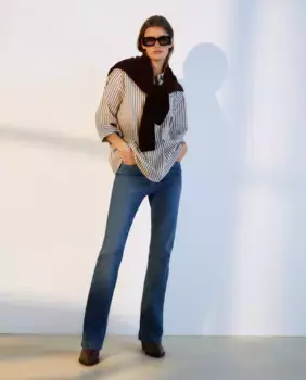 Женские джинсы буткат Woman El Corte Ingls, светло-голубой