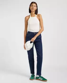 Женские джинсы Carol прямого кроя с высокой посадкой Lee, тёмно-синий