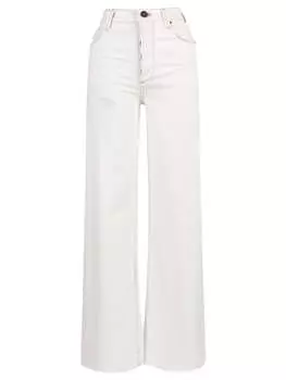 Женские джинсы Conrad Super High Rise Straight Leg Jeans белого цвета Edyson