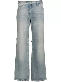 Женские джинсы Courreges Pre, прозрачные, синие