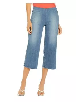 Женские джинсы-капри из денима с широкими штанинами NYDJ, цвет clean horizon