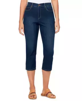 Женские джинсы капри с высокой посадкой Gloria Vanderbilt, синий