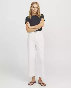 Женские джинсы-кюлоты с высокой талией Jack & Jones, белый