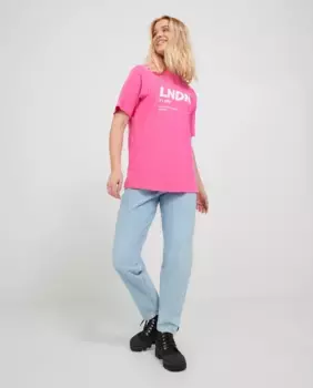 Женские джинсы Lisbon mom fit с высокой посадкой Jack & Jones, синий
