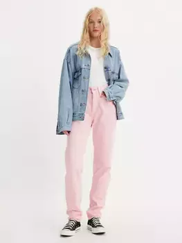 Женские джинсы мамы 80-х годов Levi's, розовый