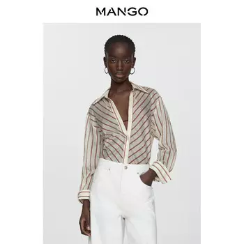 Женские джинсы Mango с низкой талией, белый