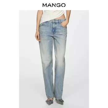 Женские джинсы Mango с низкой талией, синий