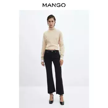 Женские джинсы Mango с высокой талией, серый
