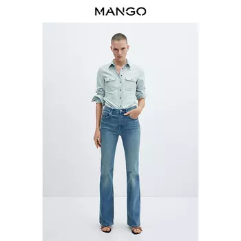 Женские джинсы Mango в американском стиле, синий