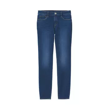 Женские джинсы Muji облегающие, темно-синий