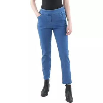 Женские джинсы Petites средней посадки, прямые, современный крой Alfred Dunner, цвет medium denim