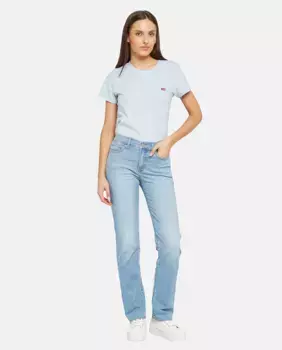 Женские джинсы прямого действия 314 Shaping со средней посадкой Levi's, голубой