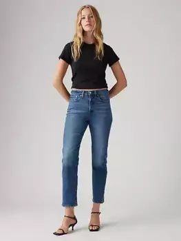 Женские джинсы прямого кроя Wedgie Levi's, цвет Unstoppable Wear - Dark Wash