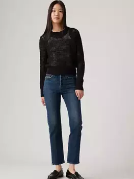Женские джинсы прямого кроя Wedgie Levi's, цвет Indifferent Indigo - Dark Wash
